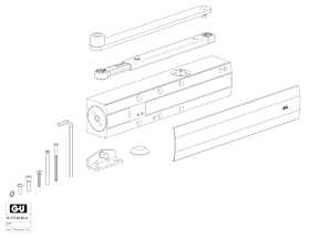 OTS 536 +NORMALGESTÄNGE UC5 DUNKELBRONZE (K-17729-00-0-5)