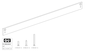 K-18524-00-0-7 | Montageplatte | Montageplatte für GS OTS 73x