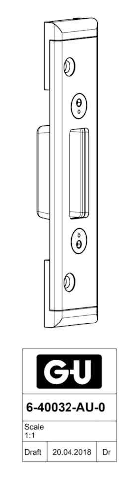 6-40032-AU-0-8 | Schließplatte | SECURY