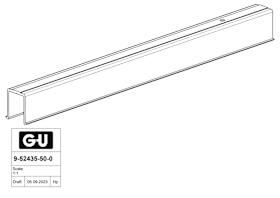 9-52435-50-0-1 | Führungsschiene | P 2301 | GU-934, GU-937