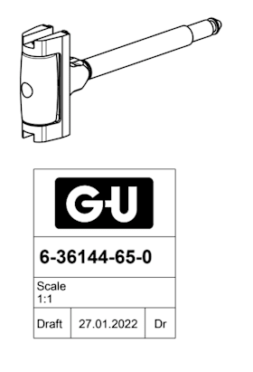 ROLLENFALLE KOMPLETT D65 FERGUARDXSILBER (6-36144-65-0-1 A)