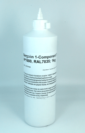 Bergolin 1-Component Topcoat 6P1600, 1kg, RAL7035 (Lichtgrau)