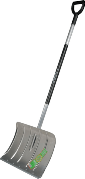 Alu-Schneeschieber 500 mm mit D-Griff, genieteter Stahlkante