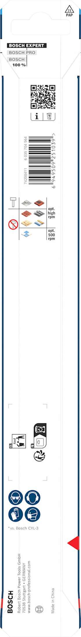 Bosch EXPERT HEX-9 Multi Construction Bohrer, 6 x 200 x 250 mm