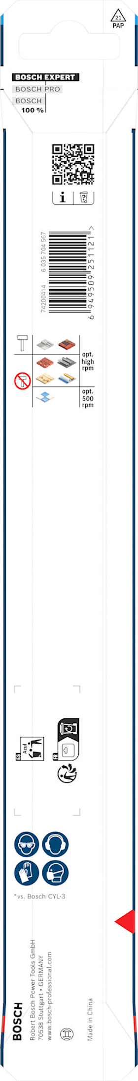 Bosch EXPERT HEX-9 Multi Construction Bohrer, 8 x 200 x 250 mm