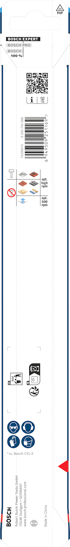 Bosch EXPERT HEX-9 Multi Construction Bohrer, 10 x 200 x 250 mm