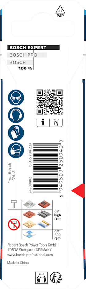 Bosch EXPERT HEX-9 Multi Construction Bohrer, 3,5 x 45 x 90 mm