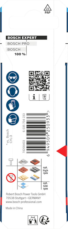 Bosch EXPERT HEX-9 Multi Construction Bohrer, 3 x 45 x 90 mm