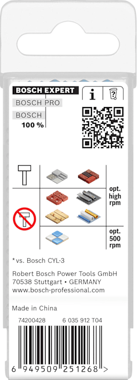 Bosch EXPERT HEX-9 Multi Construction Bohrer, 4 x 45 x 90 mm