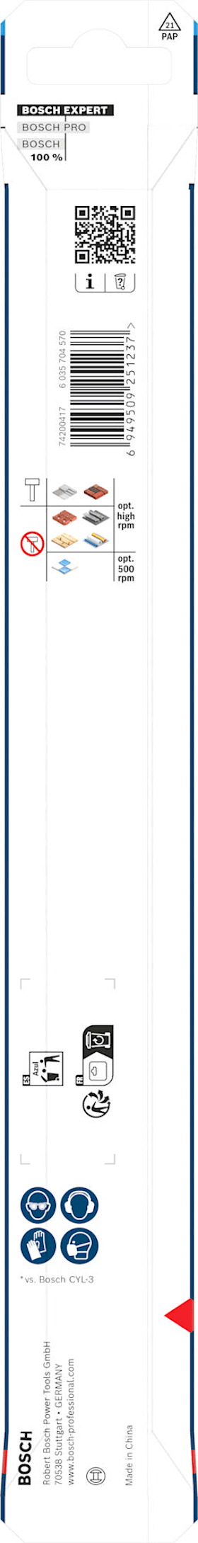 Bosch EXPERT HEX-9 Multi Construction Bohrer, 14 x 200 x 250 mm