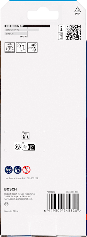 Bosch EXPERT Self Cut Speed Flachfräsbohrer-Set, 13/16/19/20/22/25/25/32, 6?tlg.