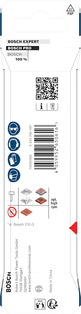 Bosch PRO HEX-5 Bohrer-Set, 5,5x100, 6x100, 7x100 mm, 3-tlg.