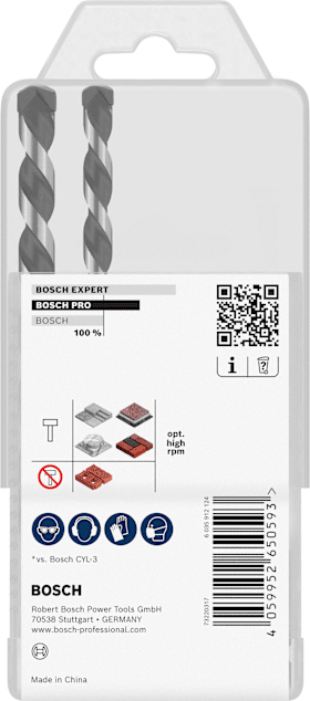 Bosch PRO HEX-5 Bohrer-Set, 4x100, 5x100, 6x100, 8x150, 10x150 mm, 5-tlg.
