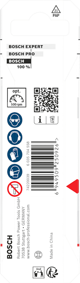 Bosch CYL-9  Soft Ceramic Bohrer-Set, 5,5 x 70; 6 x 80; 8 x 80 mm, 3-tlg.