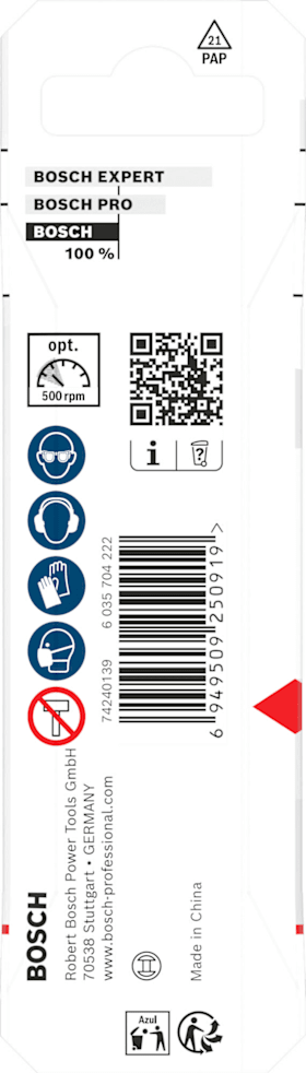 Bosch CYL-9  Soft Ceramic Bohrer-Set, 5 x 70; 6 x 80; 8 x 80 mm, 3-tlg.