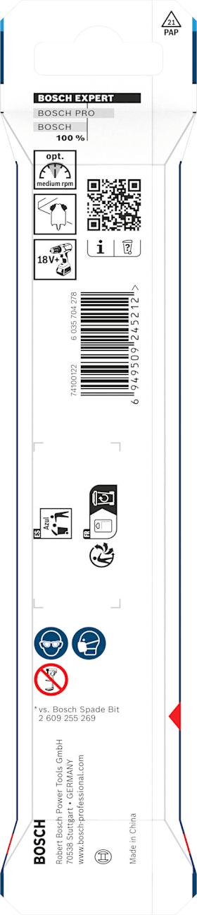 Bosch EXPERT Self Cut Speed Flachfräsbohrer, 25 x 152 mm
