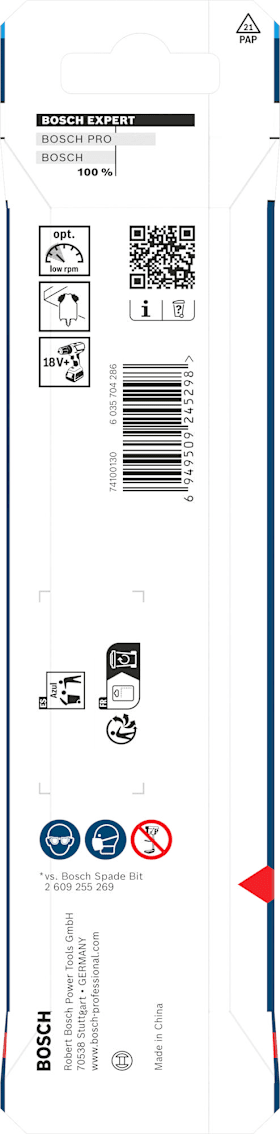 Bosch EXPERT Self Cut Speed Flachfräsbohrer, 40 x 152 mm
