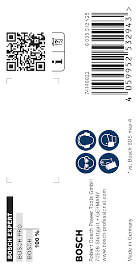 Bosch EXPERT SDS max-8X Hammerbohrer, 17x400x540 mm