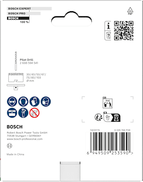 Bosch Aufspannflansch für Brick and Soft Tile Lochsäge, 33-103 mm