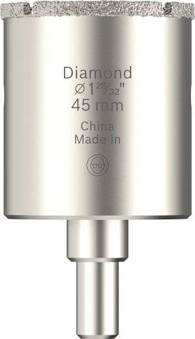 Bosch Tiles Lochsäge mit Aufsteckhalter, 45 x 40 mm