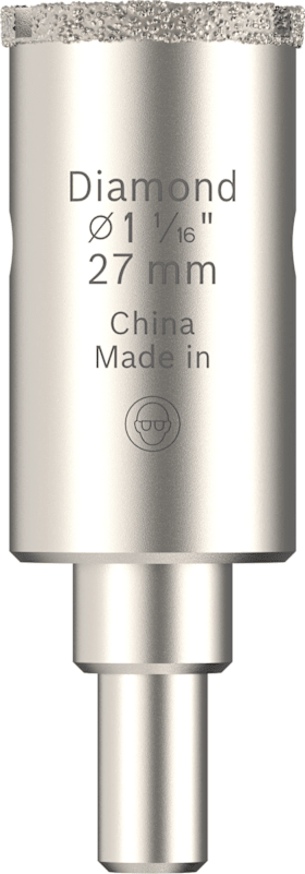 Bosch Tiles Lochsäge mit Aufsteckhalter, 27 x 40 mm