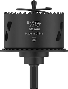 Bosch Wood and Drywall Lochsäge mit Aufsteckhalter und Randsenker, 68 x 30 mm