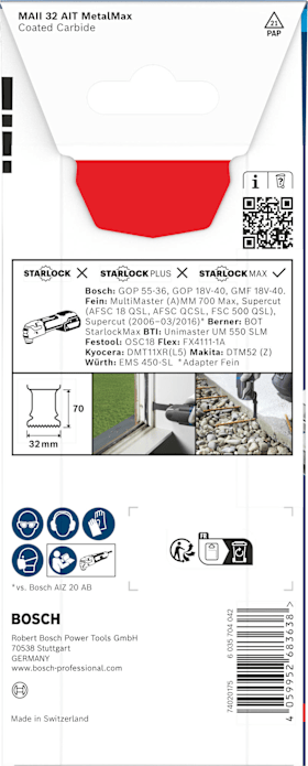 Bosch EXPERT MAII 32 AIT MetalMax Tauchsägeblatt, 32 x 70 mm