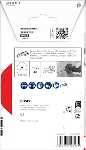 Bosch ACZ 85 MT4 Multi Material Segmentsägeblatt, Starlock, 85 mm