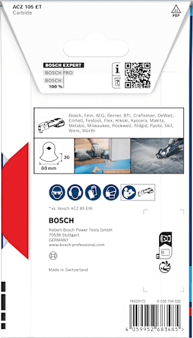 Bosch EXPERT ACZ 105 ET Multi Material Segmentsägeblatt, 80 x 30 mm