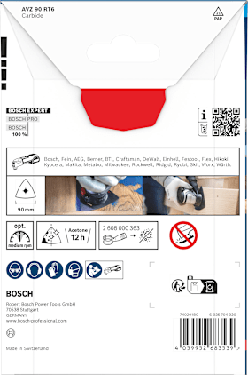 Bosch EXPERT AVZ 90 RT6 Schleifplatte, 90 mm