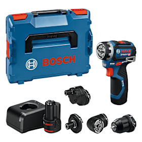 Bosch Schrauber GSR 12V-32 FC, 2x GBA 12V 2.0Ah, diverse Aufsätze, L-BOXX