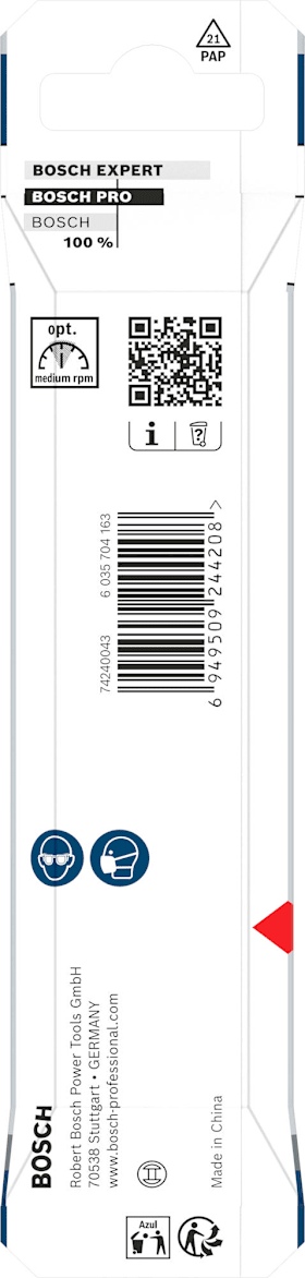 Bosch PRO Wood Holzspiralbohrer, 6x60x93 mm