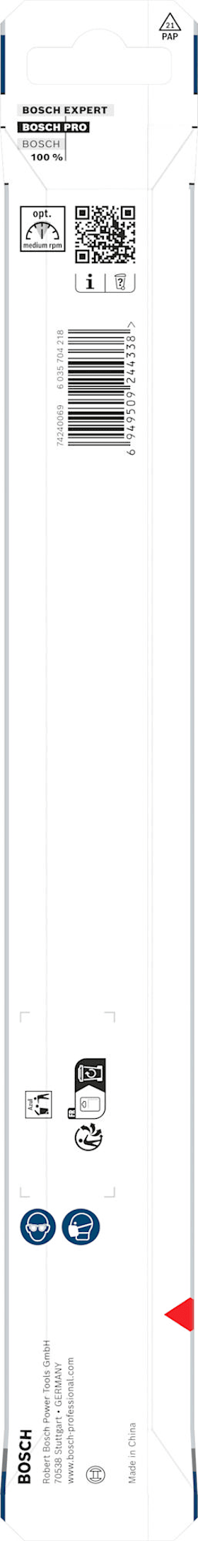 Bosch PRO Wood Holzspiralbohrer, 8x190x250 mm