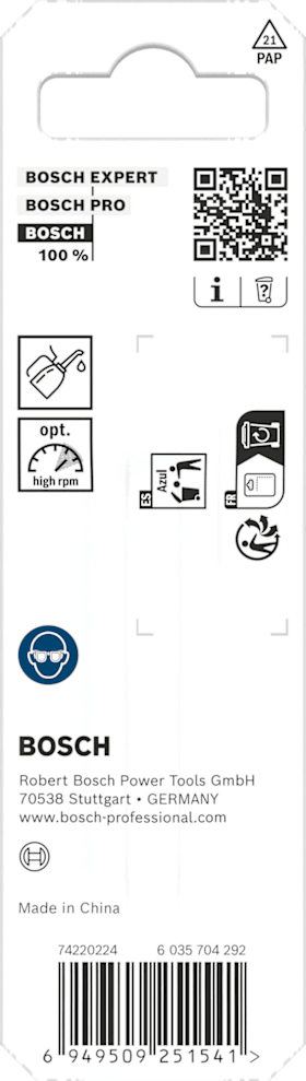 Bosch Metal HSS Spiralbohrer, 2 x 24 x 49 mm, CYL-Schaft, 2-teilig