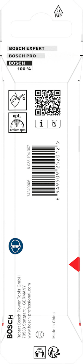 Bosch Metal HSS Spiralbohrer, 8 x 75 x 117 mm, HEX 1/4 Schaft