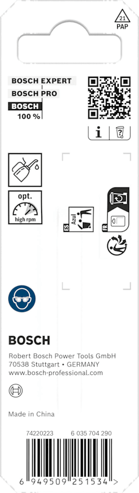 Bosch Metal HSS Spiralbohrer, 1,5 x 18 x 40 mm, CYL-Schaft, 2-teilig