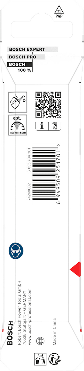 Bosch Metal HSS Spiralbohrer, 8 x 75 x 117 mm, CYL-Schaft