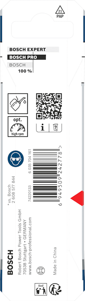 Bosch PRO Metal HSS-G Impact Spiralbohrer, 3 x 33 x 72 mm
