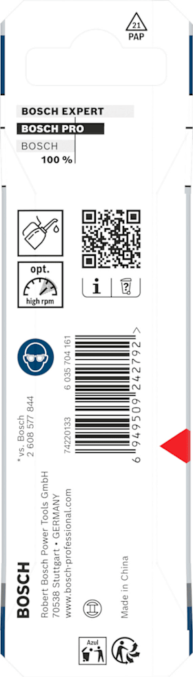 Bosch PRO Metal HSS-G Impact Spiralbohrer, 3,3 x 36 x 75 mm