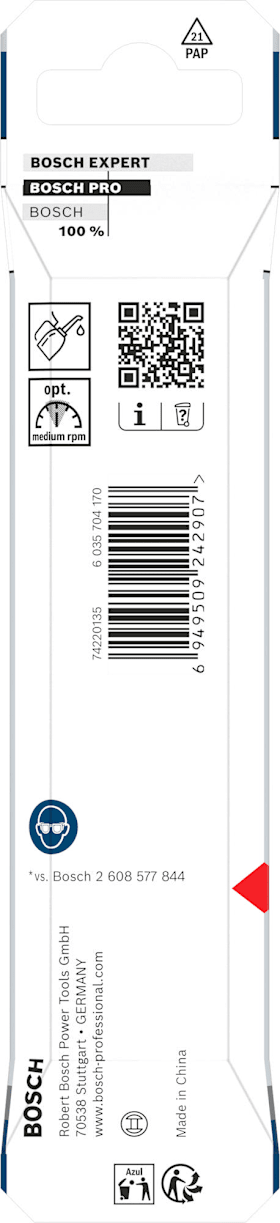 Bosch PRO Metal HSS-G Impact Spiralbohrer, 7,5 x 69 x 109 mm