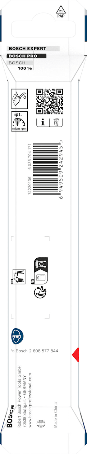 Bosch PRO Metal HSS-G Impact Spiralbohrer, 9,5 x 81 x 125 mm