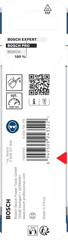 Bosch PRO Metal HSS-G Spiralbohrer, 4,2 x 43 x 75 mm