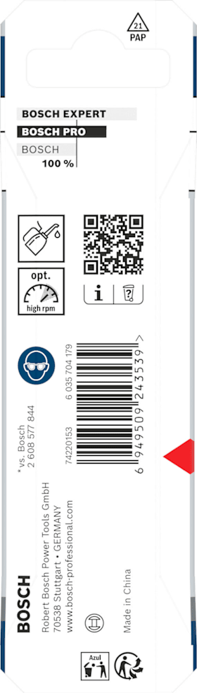 Bosch PRO Metal HSS-G Spiralbohrer, 4,3 x 47 x 80 mm