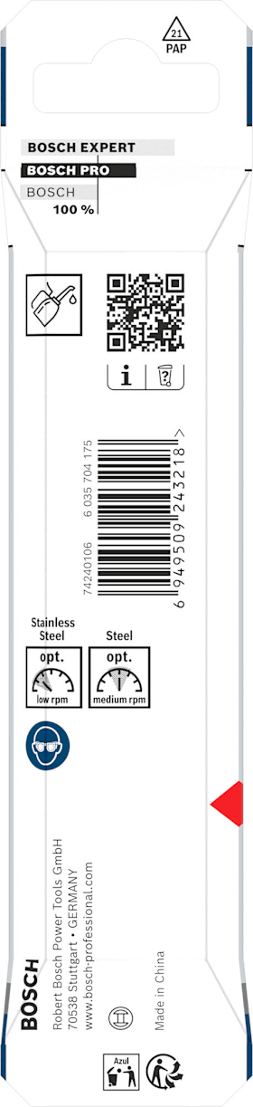 Bosch PRO Stainless Steel HSS-Co Spiralbohrer, 8,5 x 75 x 117 mm