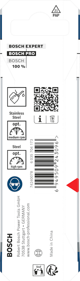 Bosch PRO Stainless Steel HSS-Co Spiralbohrer, 4,5 x 47 x 80 mm