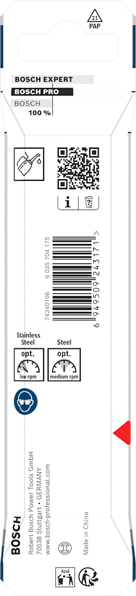 Bosch PRO Stainless Steel HSS-Co Spiralbohrer, 6,8 x 69 x 109 mm