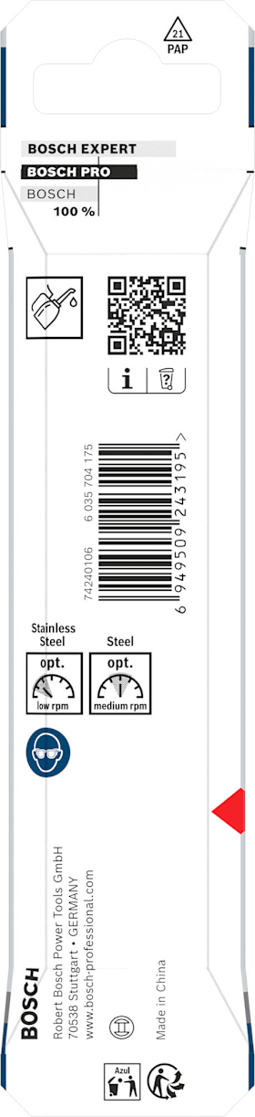 Bosch PRO Stainless Steel HSS-Co Spiralbohrer, 7,5 x 69 x 109 mm