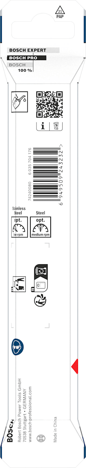Bosch PRO Stainless Steel HSS-Co Spiralbohrer, 9,5 x 81 x 125 mm