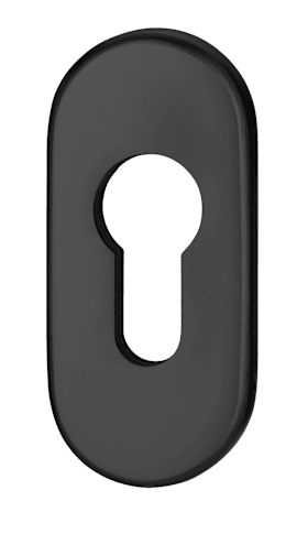 PZ-ROSETTE OVAL 9 MM 811/9003 RAL 9005 SCHWARZ