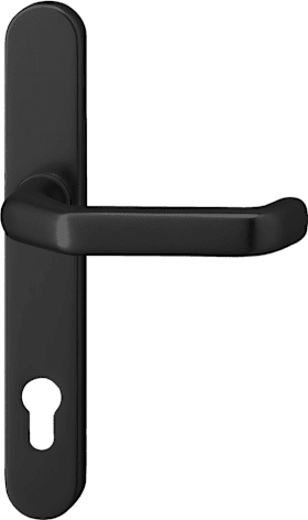 edi Halbgarnitur Kronos 1200/0135,außen,LS ov.,PZ92/8,RAL 9005